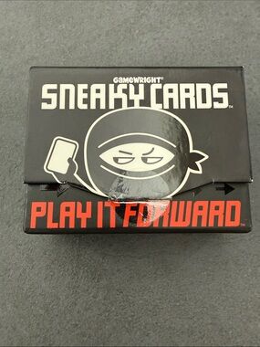 Gamewright Sneaky Cards Play It Forward - Black & Red new